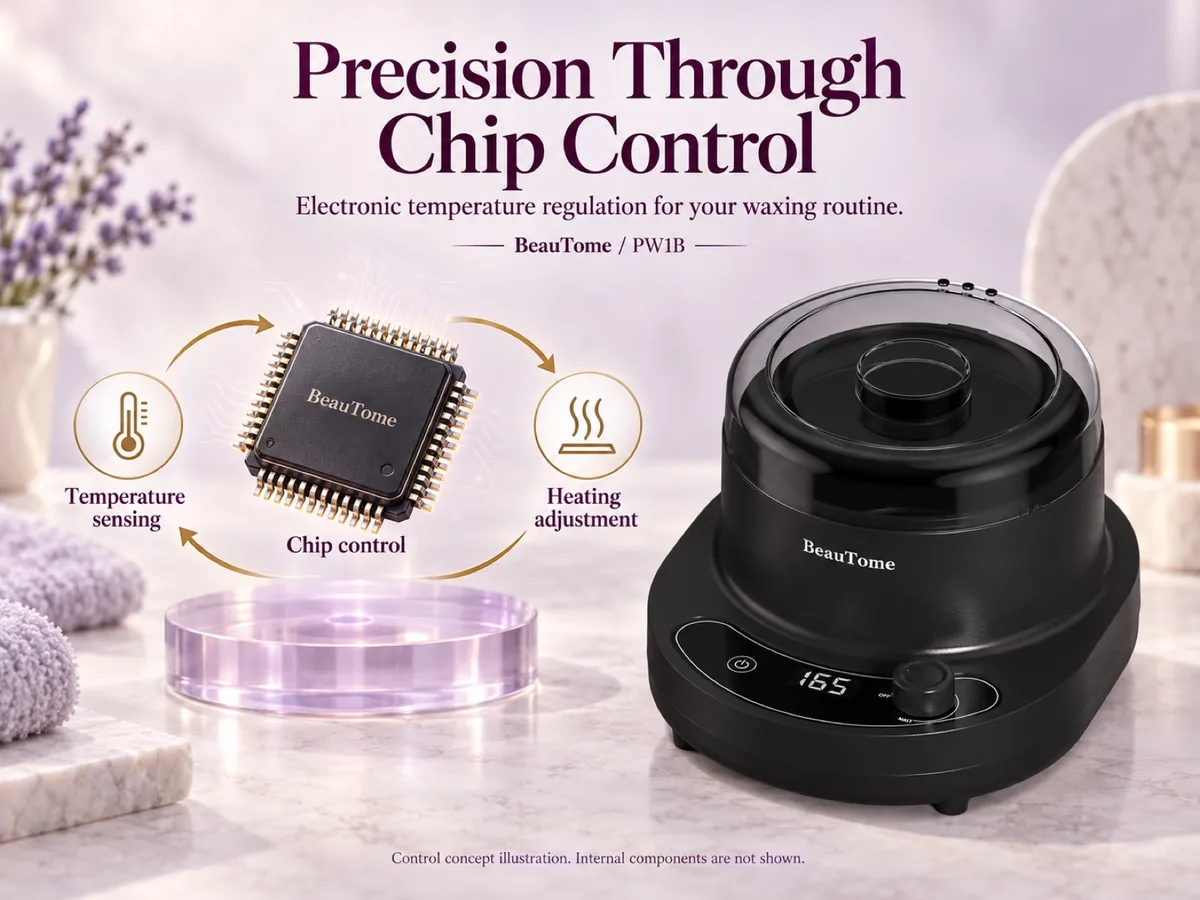 PW1B chip-based temperature regulation concept illustration
