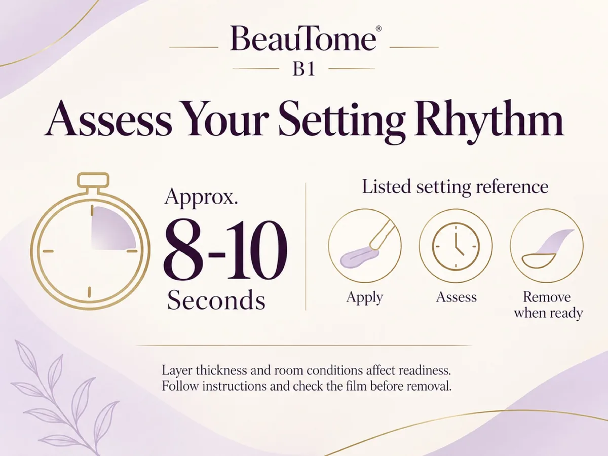 An 8–10 second setting reference