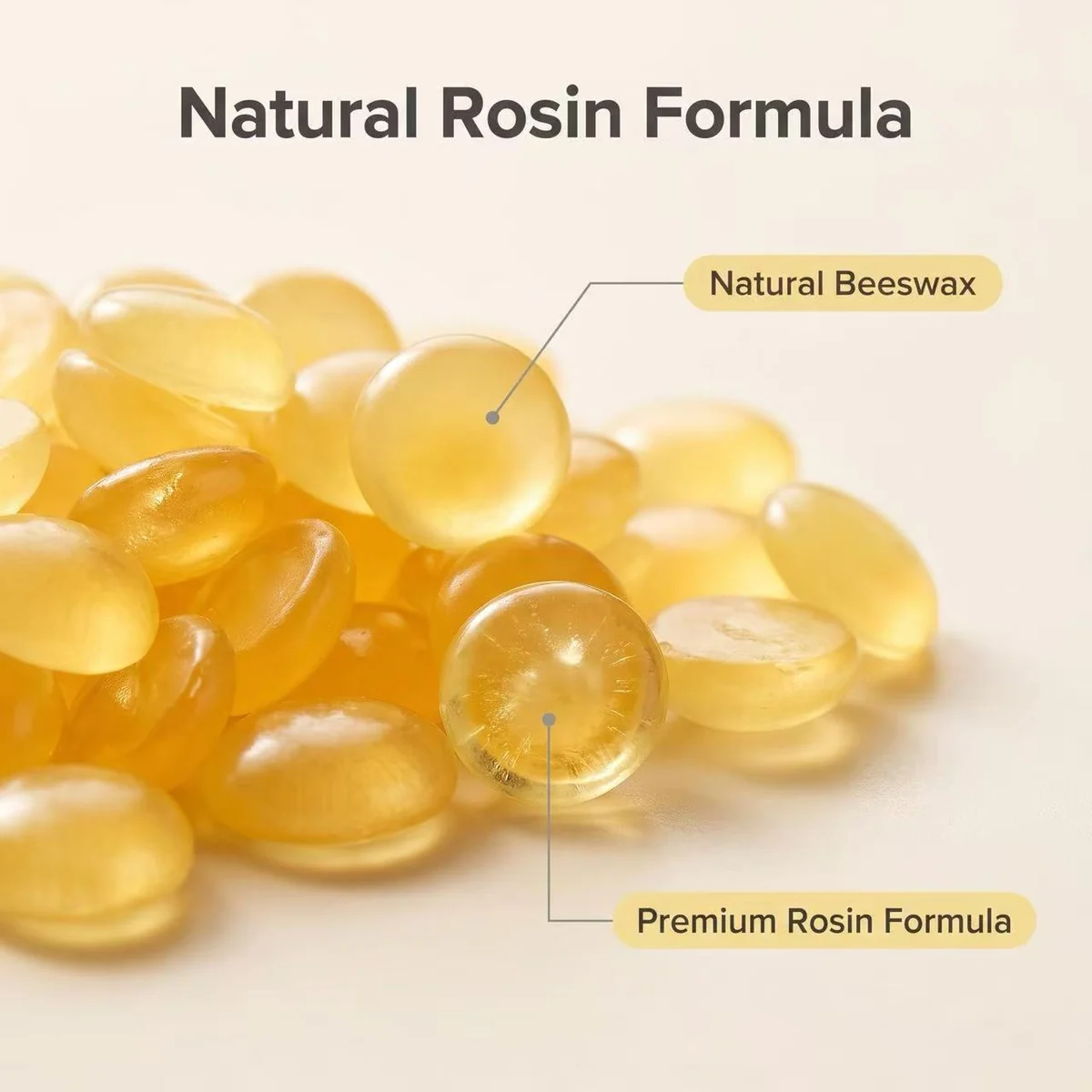 Rosin — the traditional resin used in classic peel-off hard wax formulas