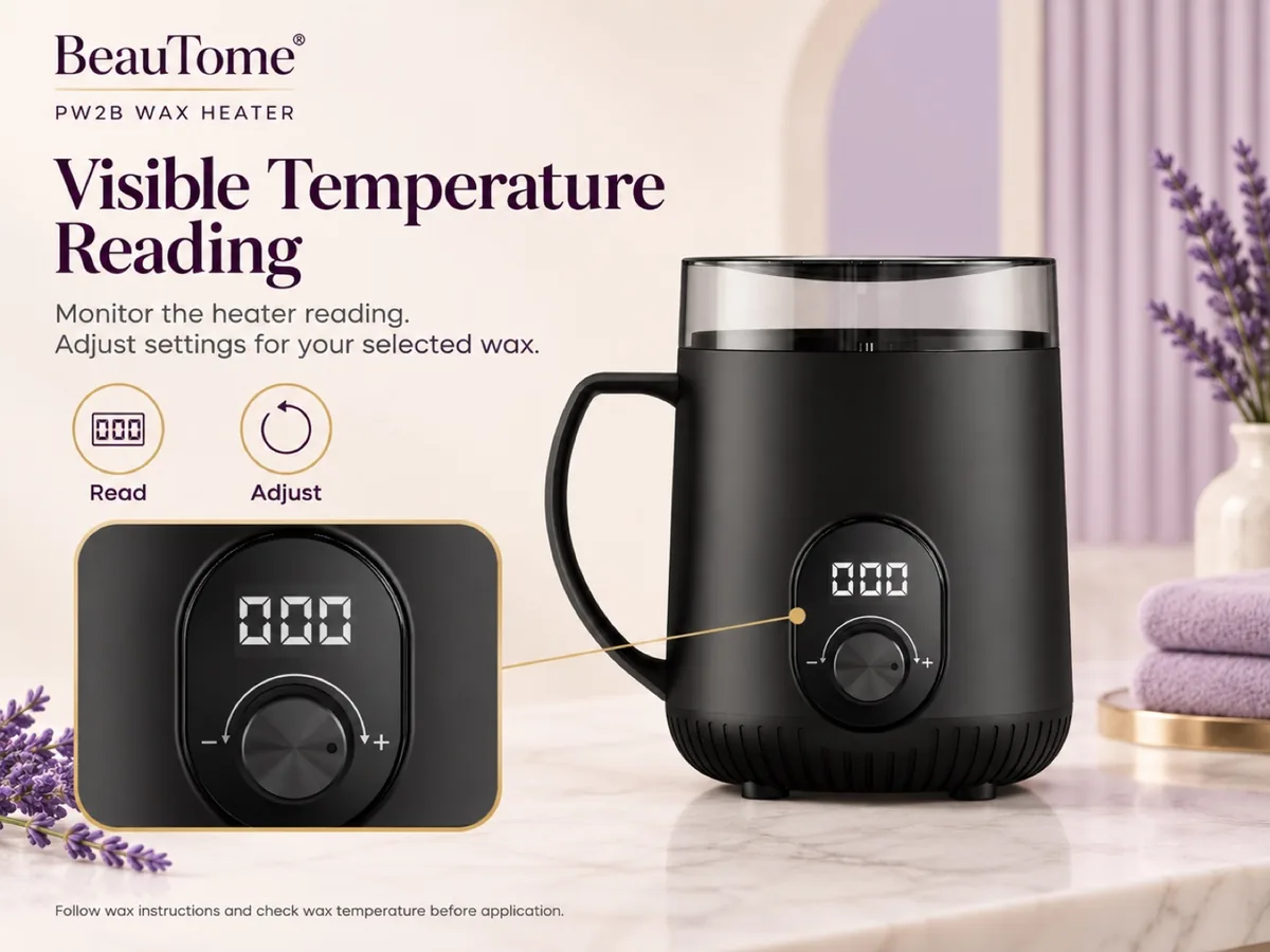 Monitor heating as you prepare your wax