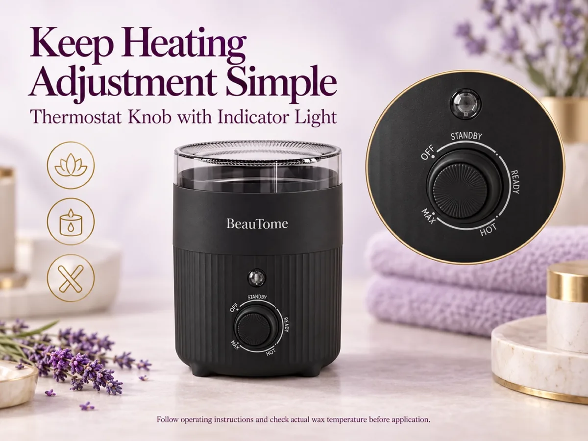 Adjust heating with a rotary thermostat