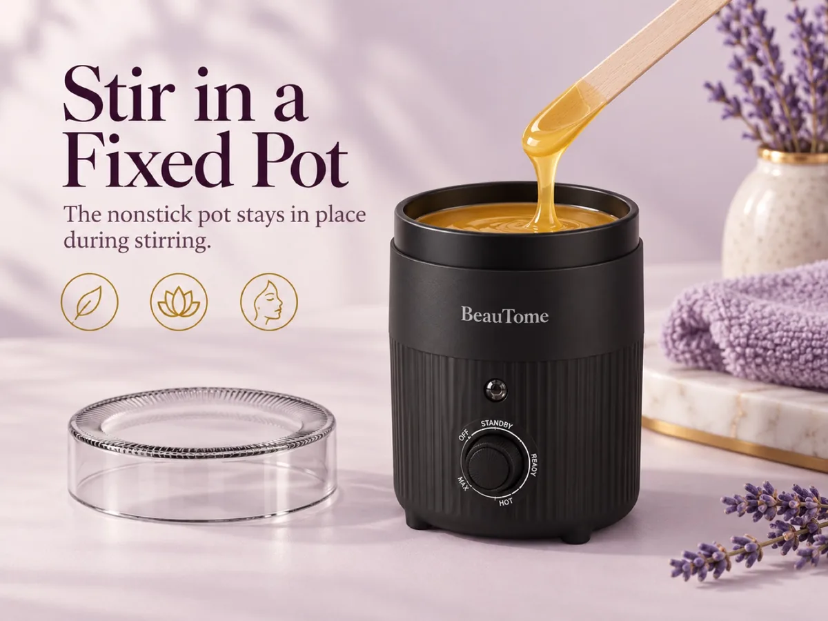 Stir in a fixed pot. Observe melting.