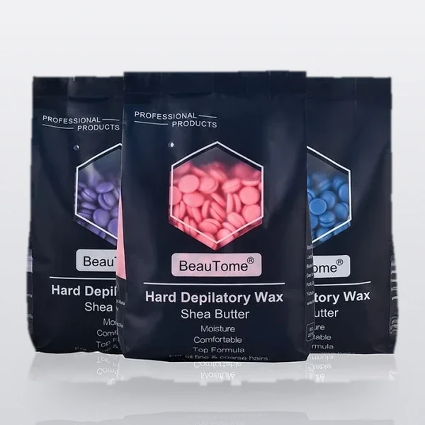 BeauTome hard wax beads optimized for home waxing kits and retail
