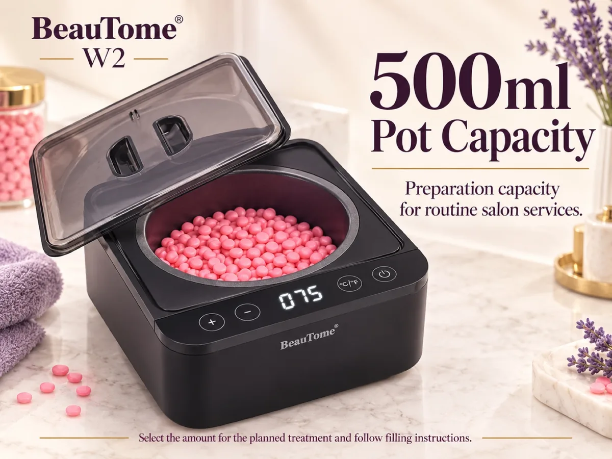 500ml capacity for routine salon services