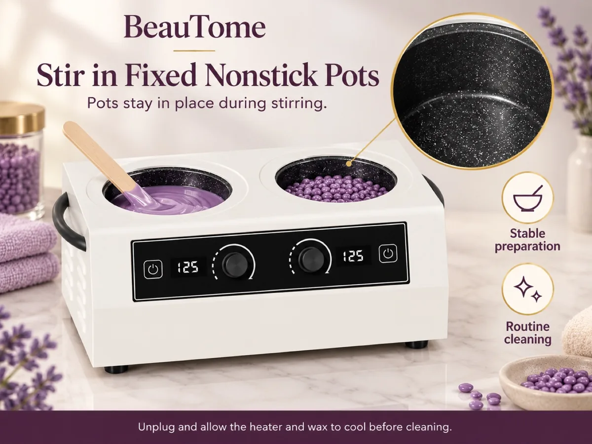 Keep the pots steady while stirring