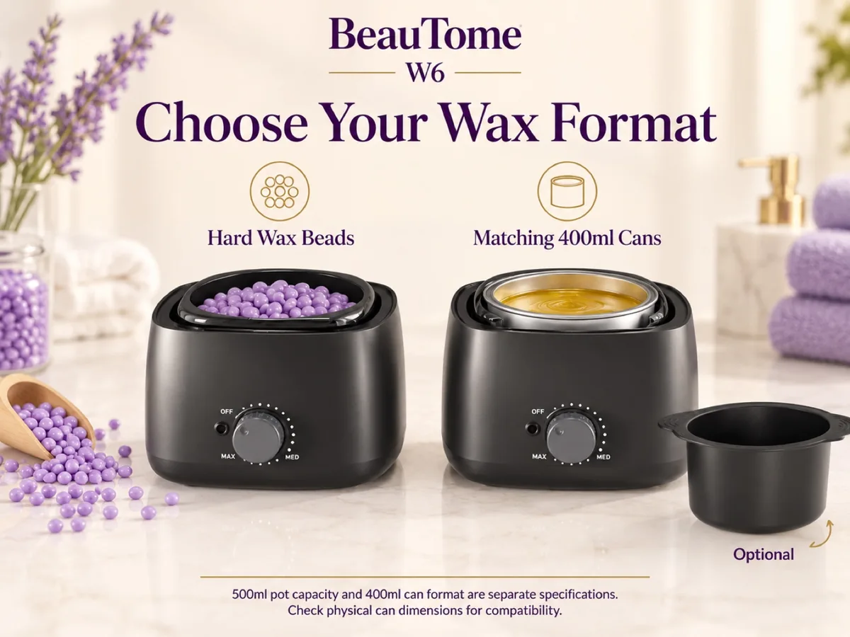 Choose hard wax beads or compatible cans