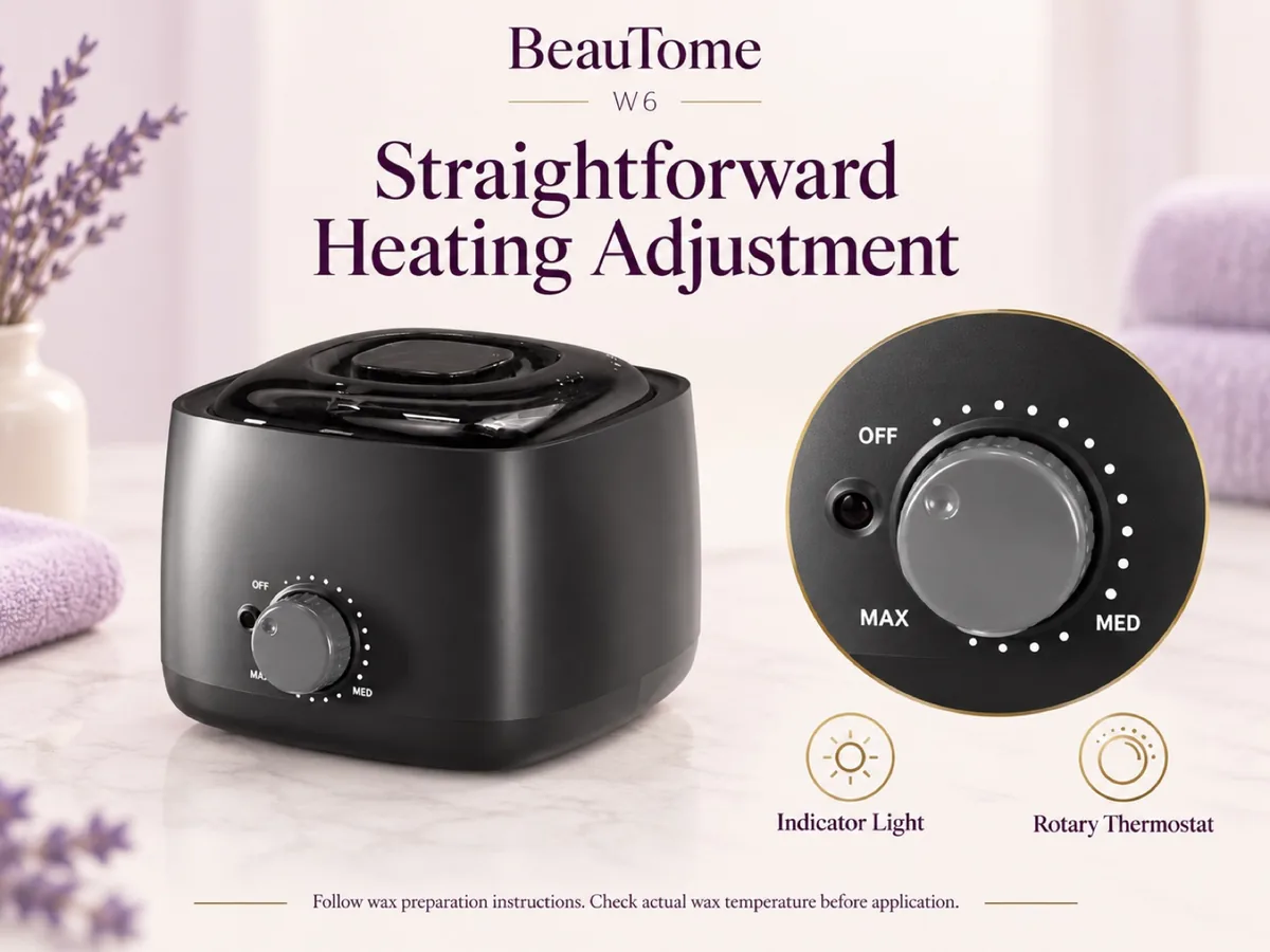 Adjust heating with a rotary thermostat