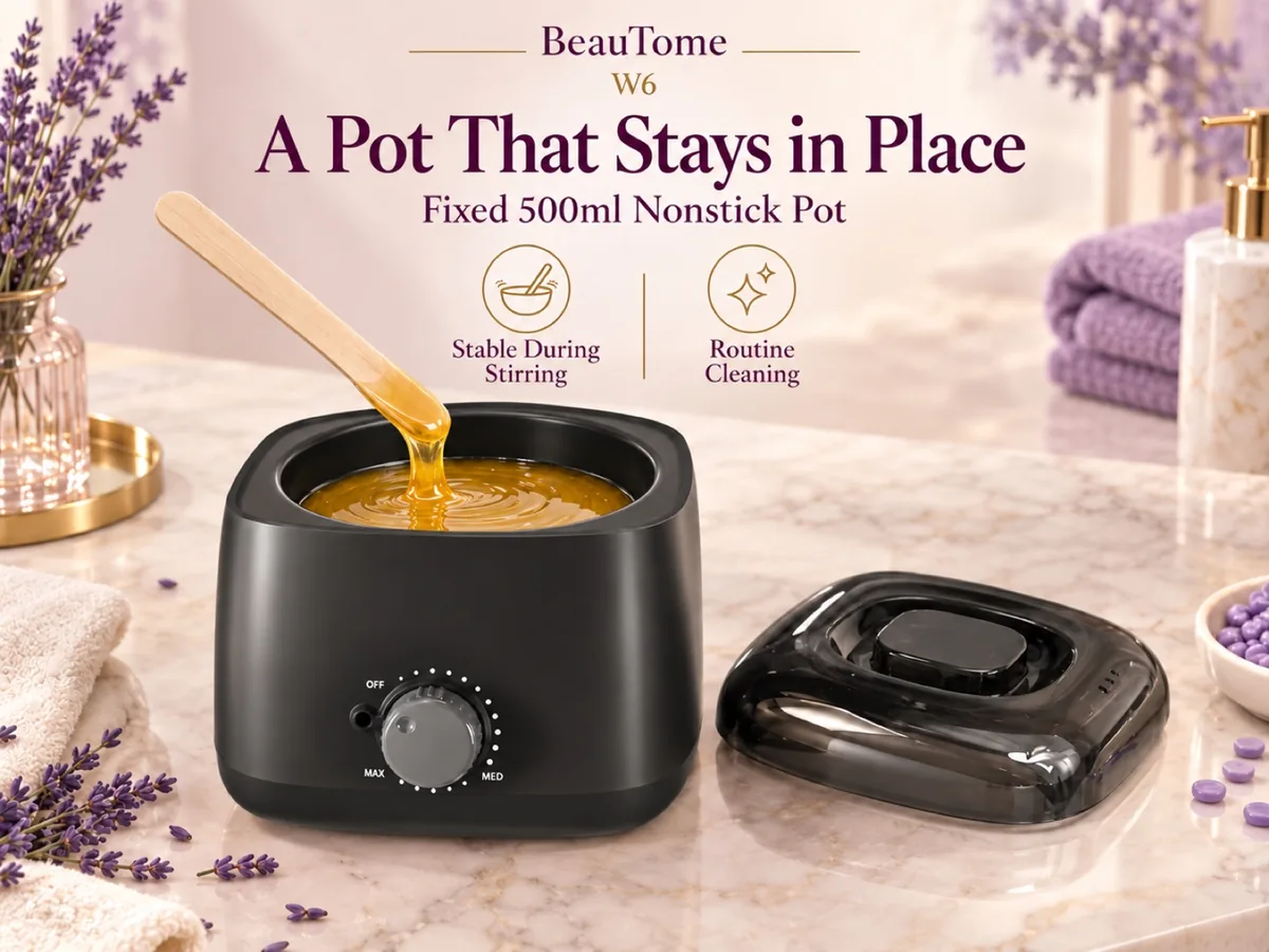 Stir in a stable pot. Observe melting.
