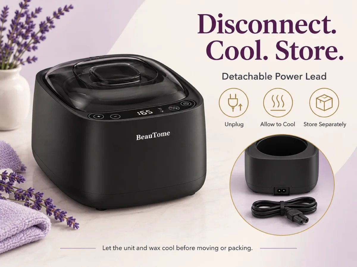 Disconnect the lead for storage