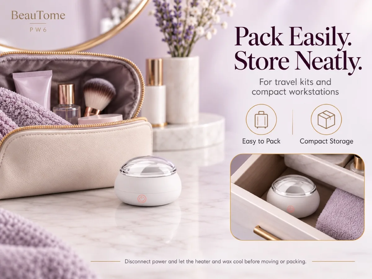 Pack for travel. Store between uses.