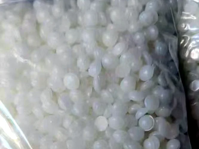 BeauTome A1 rosin-free hard wax in custom white colorway — real production shot