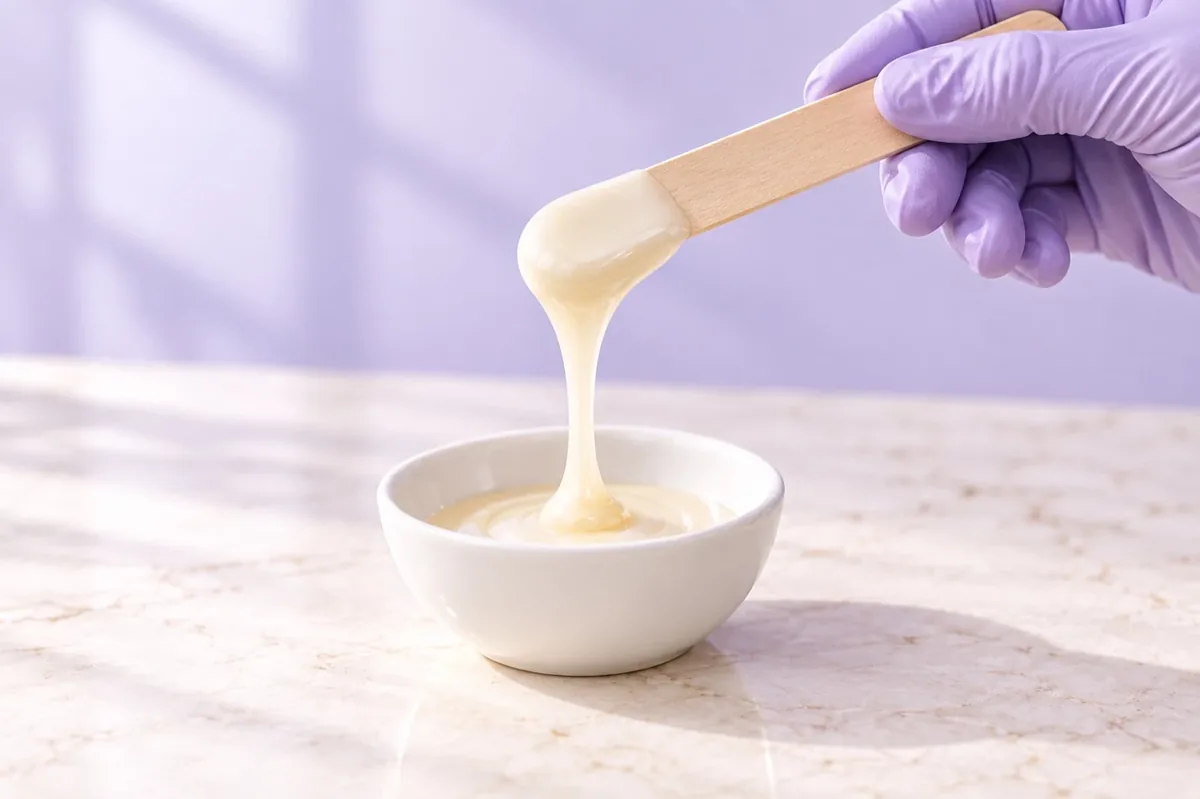 BeauTome rosin-free hard wax — consistency